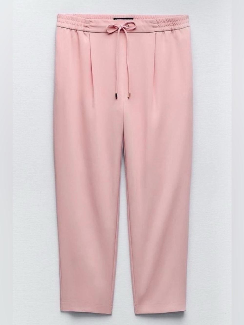 ZARA NWOT Pink Flowy Pants/ Trousers with Drawstring